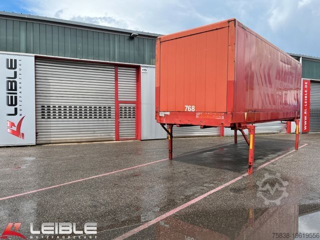 Сменный кузов прицеп KRONE WK 7.3 Stahl Koffer Brücke *Holzverkleidung*