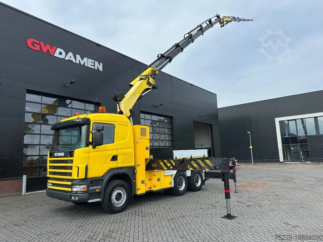 Большая нагрузка Scania R164-580 V8 6x4 Tractor unit Palfinger PK 56002...