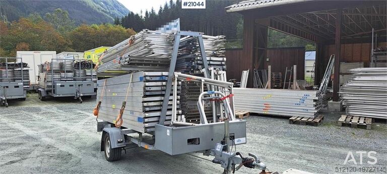 Прицеп для строительных лесов Temared с 162 м² лесов  Temared scaffolding trailer w/ 162m2 scaffolding