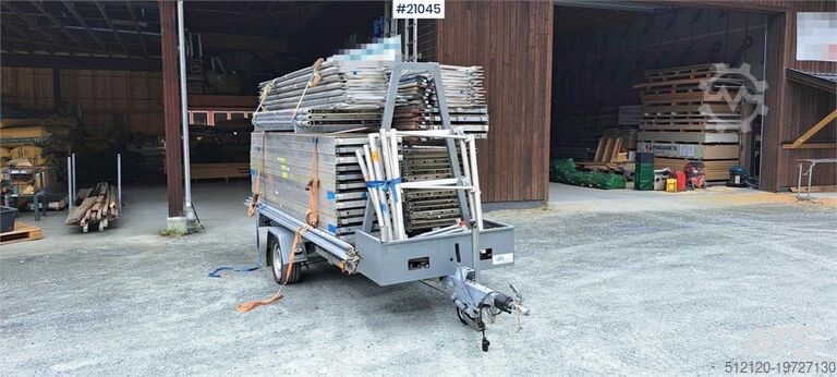 Прицеп для строительных лесов Temared с 162 м² лесов  Temared scaffolding trailer w/ 162m2 scaffolding
