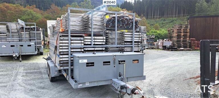 Прицеп для строительных лесов Temared 3,5 т с 364 м² лесов  Temared scaffolding trailer 3.5 t w/ 364 m2 scaffo