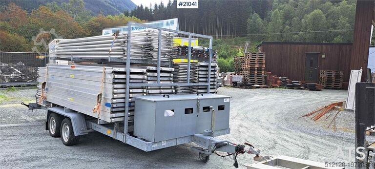 Прицеп для строительных лесов Temared 3,5 т с 364 м² лесов  Temared scaffolding trailer 3.5 t w/ 364 m2 scaffo