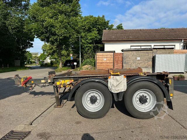 Huffermann 2 x HTM 13 2-осный тандемный самосвальный прицеп 13 тонн Huffermann 2 x HTM 13 2-Achs Tandem Absetzanhänger 13to