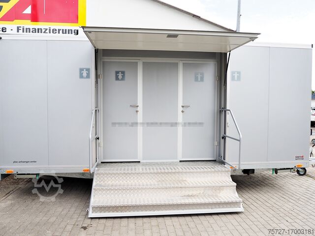 туалетный прицеп vezeko Toilettenanhänger 3 Damen 1 Herren 4 Pis