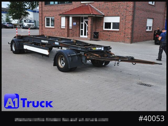Самосвальный прицеп SCHMITZ ACF 20, Schlitten, zwillingsbereift, bis 7700mm Container