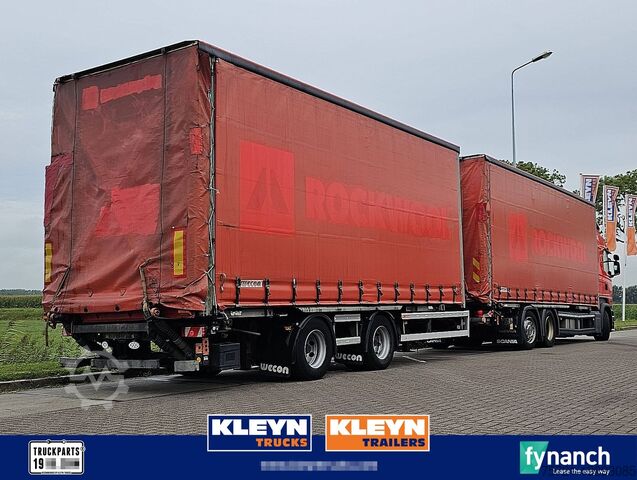 Раздвижные брезентовые навесы WECON AZ220 TANDEM BDF+BOX TAILLIFT