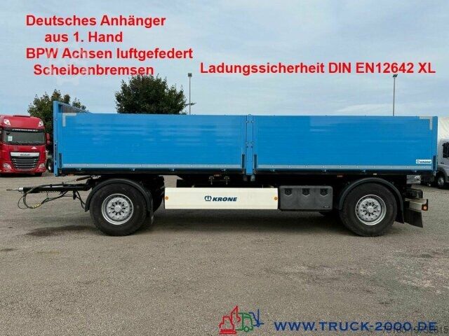 Открытый прицеп с тентом Krone AZ18F Baustoffanhänger BPW d