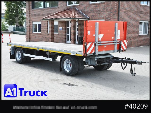 Открытый прицеп H&W Plattfroma, Twistlock, Container, vezinkt, guter Zustand