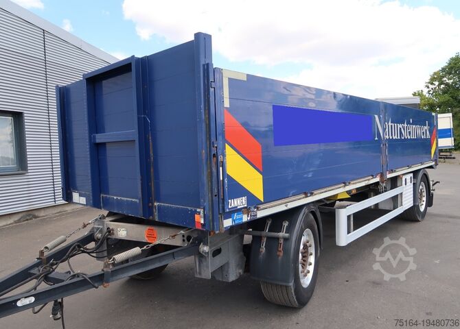 Прицеп с открытой бортовой платформой Zanner APO 18