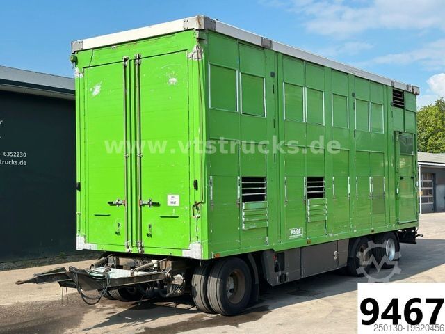 Прицеп для перевозки лошадей  Fiege Tec AT 24/80 3.Stock Viehanhänger,Hubdach