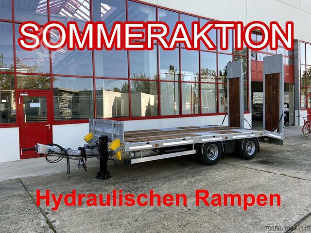 Низкорамный прицеп Möslein TT21-6,5 hydr  21 t Tandemtieflader, hydr. Rampen, NEU