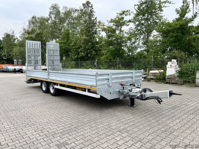 Низкорамный прицеп Möslein TTT 11- 7,28 BR  Neuer Tandemtieflader, 7,28 m Ladefläche, breite Rampen