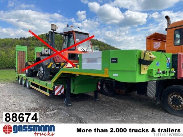 Низкорамный полуприцеп  ALPSAN 56t, hydr. Rampen, Verbr. auf 3m