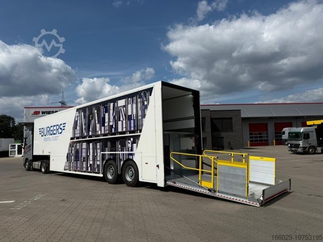 Низкорамный полуприцеп  Burgers Doppelstock Trailer 60% mehr Ladefläche