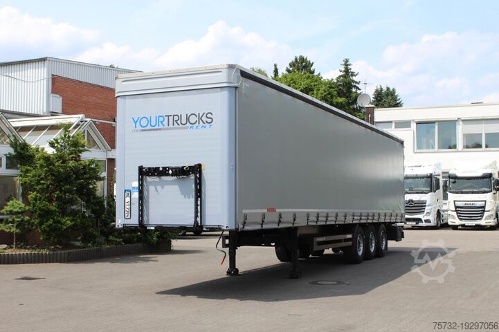 Открытый полуприцеп с тентом KOEGEL Standard Plane 2,75h Liftachse Edscha Miete-Rent