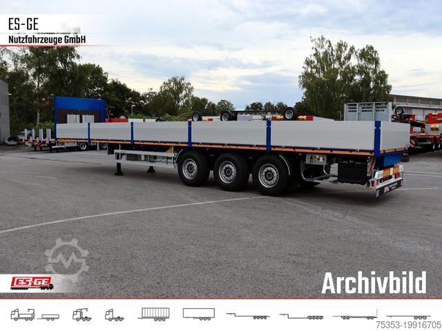 Полуприцеп с рабочей платформой ES-GE 3-Achs Sattelanhänger - Bordwände + CV