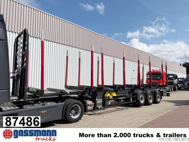 Лесовозный полуприцеп Schwarzmüller 3-Achs Holzauflieger, Liftachse, MEHRFACH