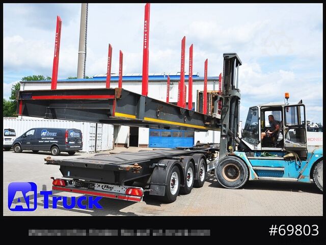 Лесовозный полуприцеп FLIEGL SDS01, Langholz, Containeraufbau, Liftachse,