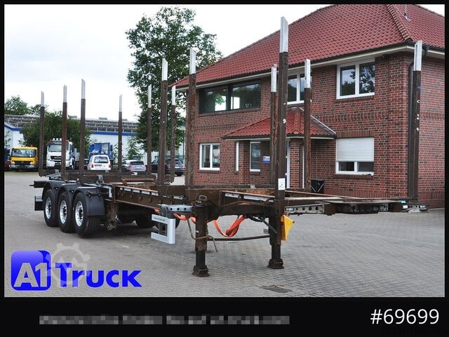 Лесовозный полуприцеп DOLL H3L-14XL Holz Tele, Lenkachse 275 tkm.