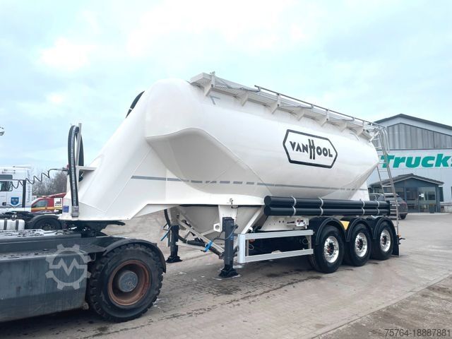 Силосный полуприцеп VAN HOOL 35m³ Zementsilo liegend/Alufelg./Miete ab 1300 ¤