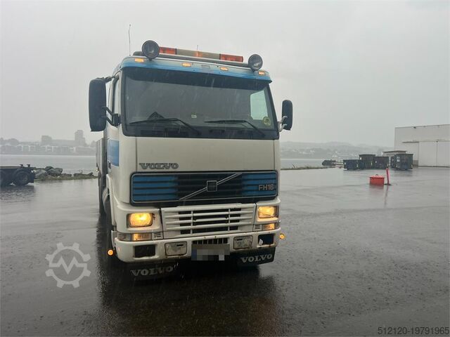 Платформенный трейлер Volvo FH16 flatbed truck w/ 20t/m hiab crane WATCH VIDEO