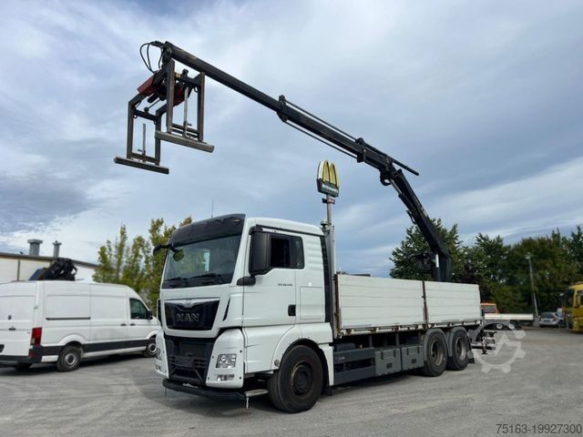 Бортовой грузовик MAN TG-X 26.440 6x4 Pritsche Heckkran Hiab XS 166