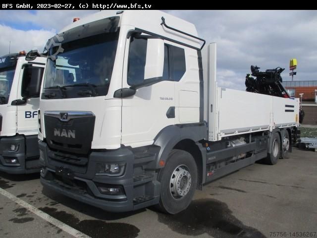 Бортовой грузовик MAN TGS (TG3) 26.510 6x2-4 BL  HIAB 232ES-5 X-HIPRO