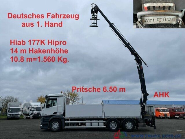 Бортовой грузовик Mercedes-Benz Antos 2542 Hiab 177K HIPRO mit Funkfernbedienung