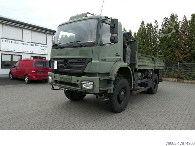 Бортовой грузовик MERCEDES-BENZ Axor 1829 A 4x4 Allrad Pritsche Plane Klima