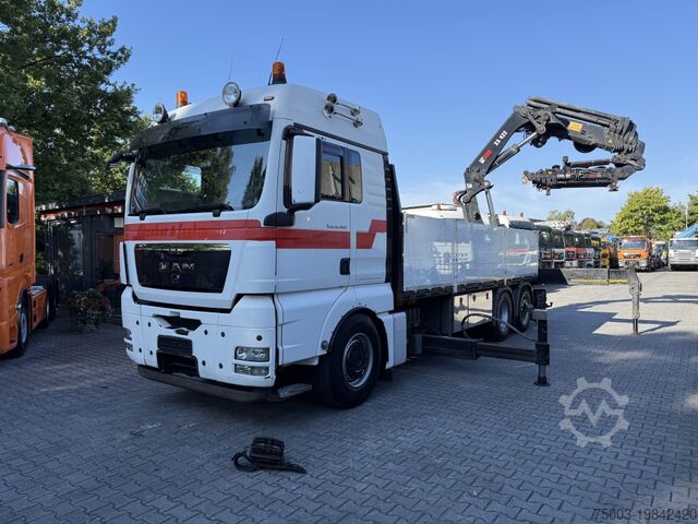 Бортовой грузовик MAN TGX 26.480 6X2 Hiab 422 + Jib + Winde