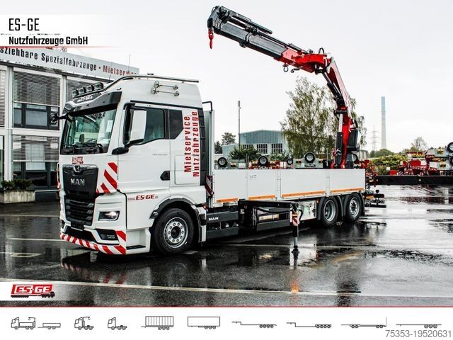 Бортовой грузовик MAN TGX 26.480 6x2-4 LL CH mit Fassi F545RA.2.26