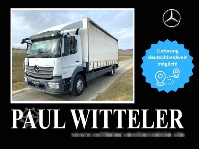 Бортовой грузовик MERCEDES-BENZ Atego 1523 L 4x2 Pritsche Plane+LBW 2To+Klima