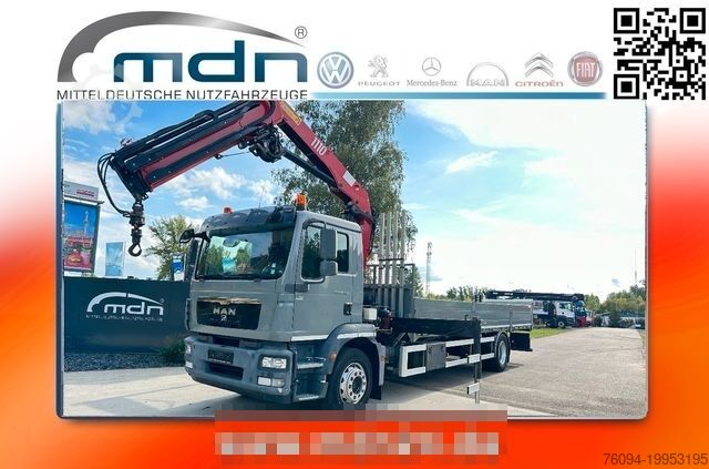 Бортовой грузовик MAN TGM 18.250 4x2 KRAN 13m Seilwinde 7,20m Pritsch
