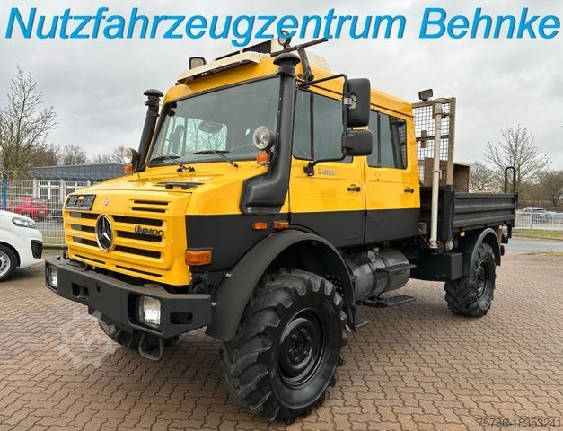 Бортовой грузовик MERCEDES-BENZ Unimog U 4000 Doka / AC/ Standhzg./ AHK/ EU5