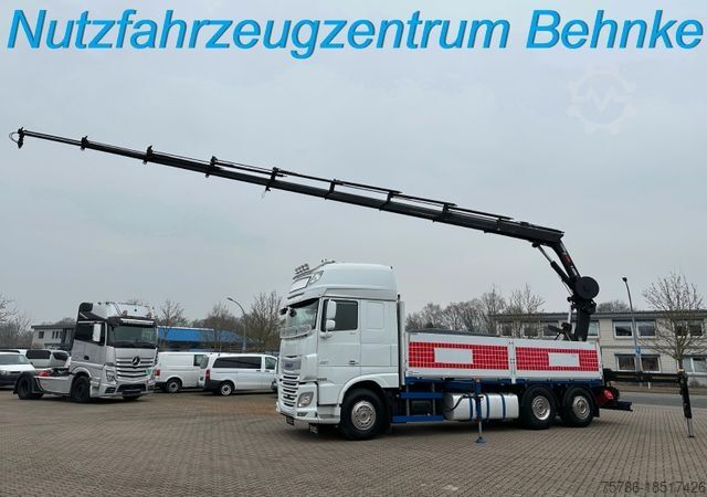 Бортовой грузовик DAF XF 510 LL/ Retarder/ Hiab 262 E-8/ 20.9m = 520kg