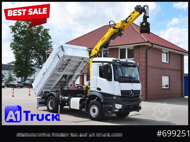 Бортовой грузовик MERCEDES-BENZ Arocs 1840, Kipper + Kran,Funk Navi,