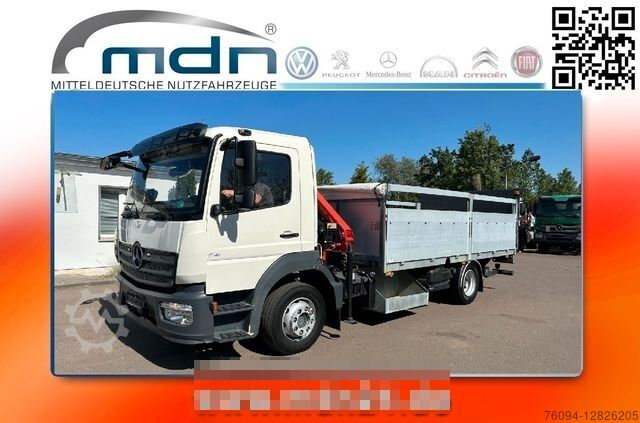 Бортовой грузовик MERCEDES-BENZ Atego 1222 4x2 Pritsche KRAN Funk Greifer Ladeb.