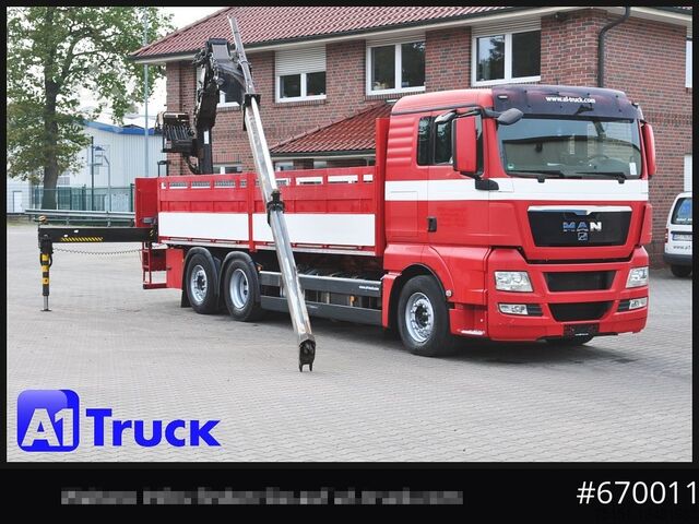 Бортовой грузовик MAN TGX 26.400, Hiab Kran, Lenk-Liftachse,