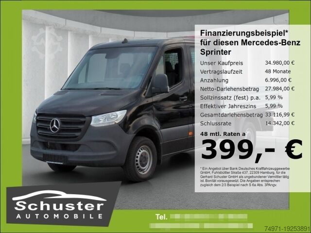 Бортовой грузовик Mercedes-Benz Sprinter III 315CDI Pritsche DoKa*AHK 6-Sitzer