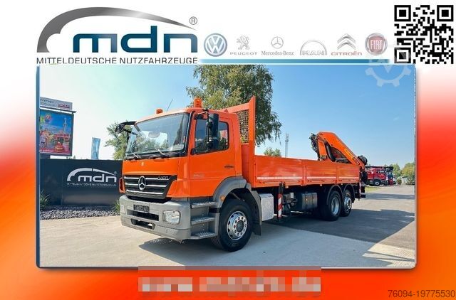 Бортовой грузовик MERCEDES-BENZ Axor 2533 6x2 Pritsche KRAN 24m WINDE lift/lenk