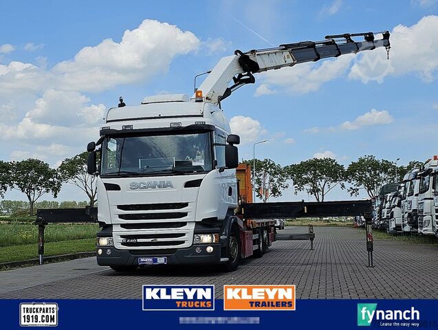 Платформенный трейлер SCANIA R440 6X2*4 HMF 5020 K5