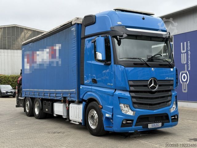 Бортовой грузовик MERCEDES-BENZ Actros 6x2 Pritsche Kran Palfinger PK34002 + JIB