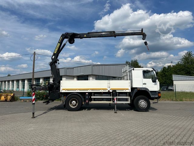 Бортовой грузовик MAN LE 280 4x4 / Palfinger PK 14600 / Winde / Funk