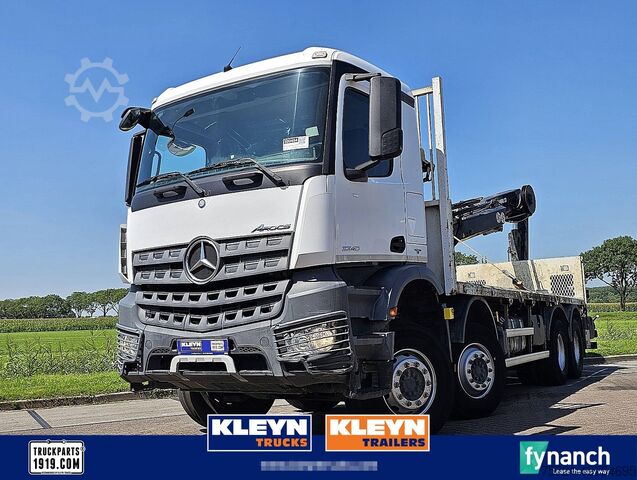 Платформенный трейлер MERCEDES-BENZ AROCS 3240 HIABX-Hipro 232ES-5