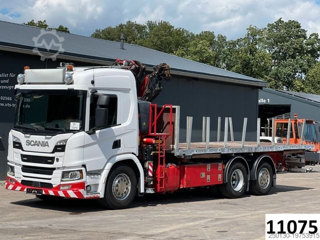 Автомобиль с заменяемым кузовом SCANIA P410 6x2 BDF-Pritsche mit Fassi F215A.2.24 Kran