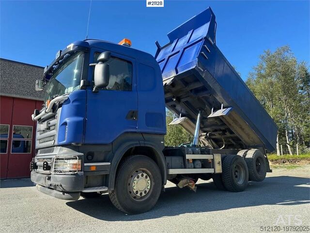 Самосвал Scania R500 6x2 snow rigged tipper truck w/ plate and und