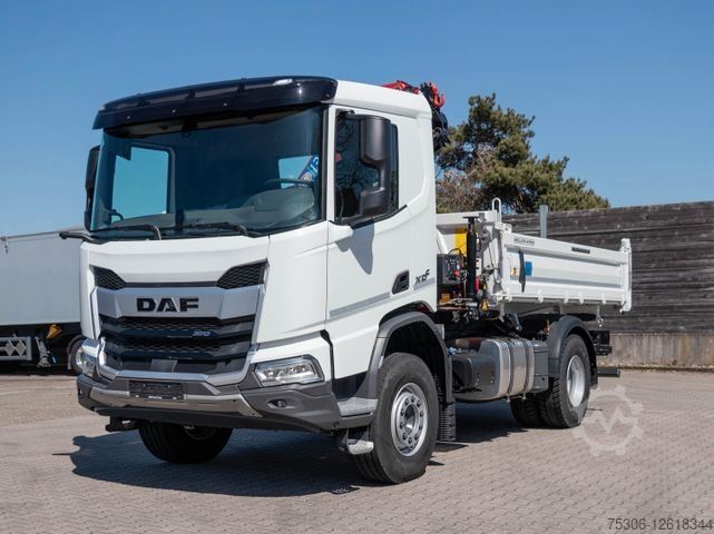 Самосвал DAF XDC 370 FA Meiller Krankipper HMF
