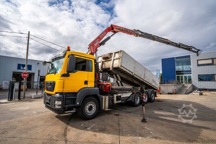 Самосвал с краном MAN TGS 32.400 BL + Fassi 245A/5x