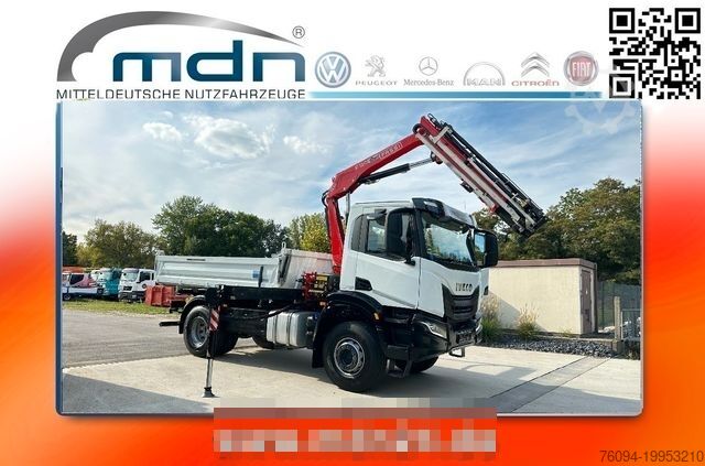 Самосвал IVECO X -WAY AD 200 4x2  Kran 19m FUNK Meiller Kipper