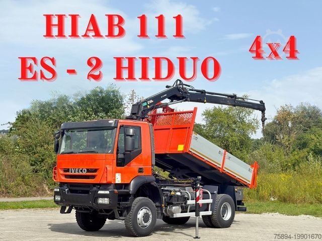 Самосвал IVECO TRAKKER 190T36 * HIAB 111 ES-2 HIDUO * 4x4 * TOP